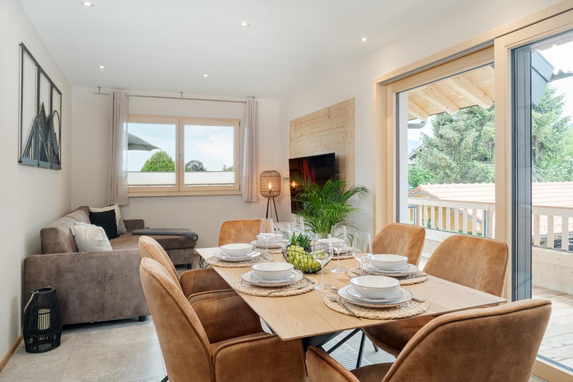 Fenjoy: Ferienapartment In Neubau / Balkon / Bbq Bernau am Chiemsee Buitenkant foto